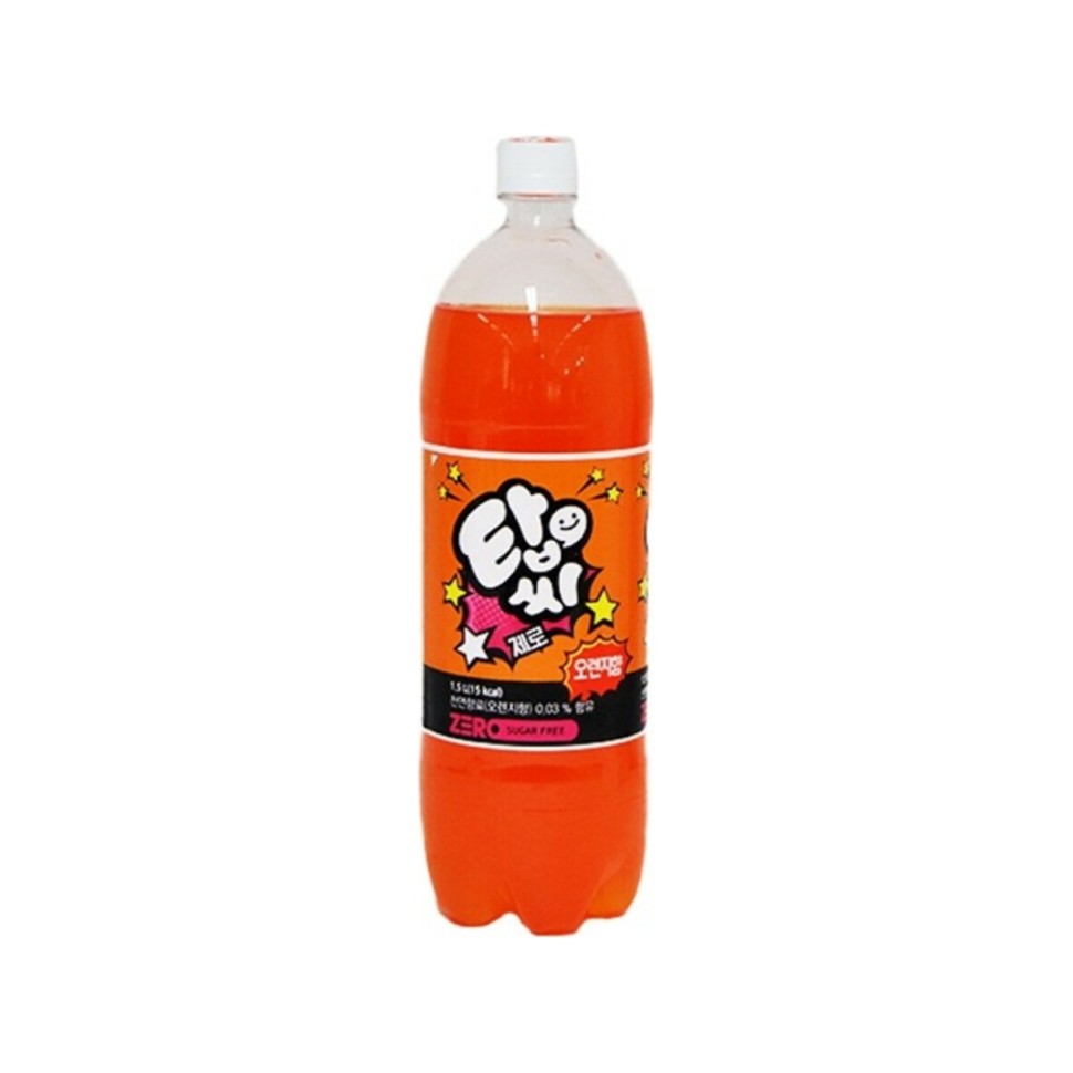 Ilhwa TopCi Zero Orange — Напиток газированный без сахара, вкус апельсина, 1,5 л