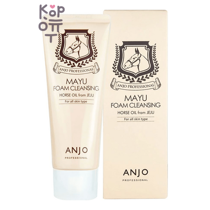 Anjo Professional Mayu Foam Cleansing - Пенка для умывания лица с лошадиным жиром, 100 мл