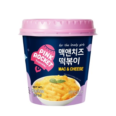 Pink Rocket Mac&amp;Cheese Topokki — Рисовые клецки с сырным соусом