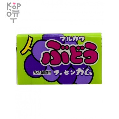 Marukawa Grape Fusen Gum - Жевательная резинка со вкусом Винограда, 5,5гр. &mdash; Корейские товары для всей семьи(КорОпт)