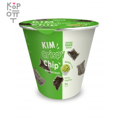 Yopokki Kim Crispy Chip Seaweed Snack - Хрустящие рисовые чипсы из морской капусты 30гр. — Корейские товары для всей семьи(КорОпт)