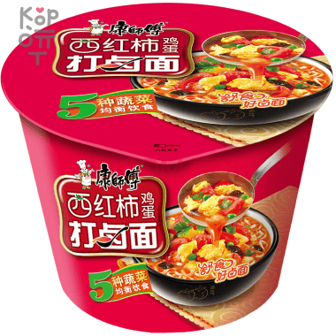 Лапша быстрого приготовления Kang Shi Fu с томатами, 111гр. — Корейские товары для всей семьи(КорОпт)