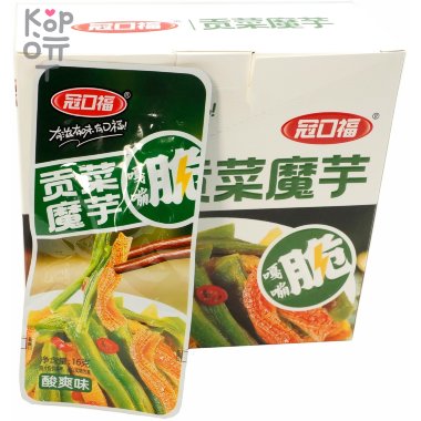 Снек Hunan Food Tribute Konjac - Гунцай конжак, кислый и освежающий вкус, 16гр. &mdash; Корейские товары для всей семьи(КорОпт)