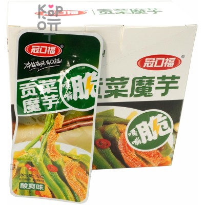 Снек Hunan Food Tribute Konjac - Гунцай конжак, кислый и освежающий вкус, 16гр.