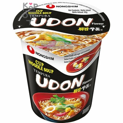 NONGSHIM Tempura Udon Flavor Лапша сублимированная Темпура Удон, 62 г