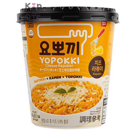 Yopokki Rabokki Cup Rice Cake - Рисовые клецки с лапшой (рабокки), Стакан на 1 персону, 145 г