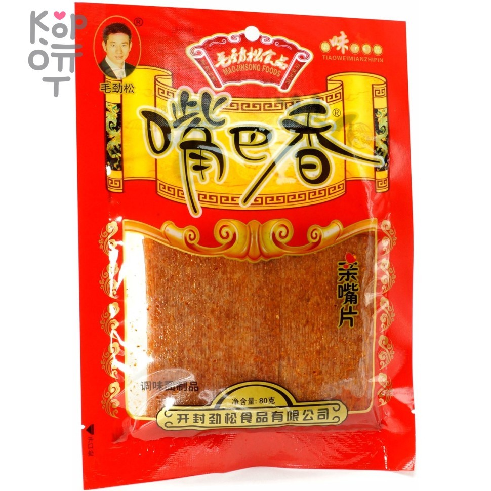 Снэк пшеничный Maojinsong Foods острый со вкусом курицы, 80гр., купить с доставкой на дом фото 1 — Корейские товары для всей семьи(КорОпт)