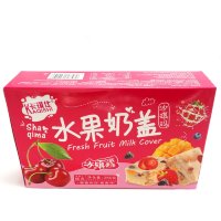 Печенье Kaqushi Shaqima из хлопьев со свежими фруктами и молоком, 380гр.