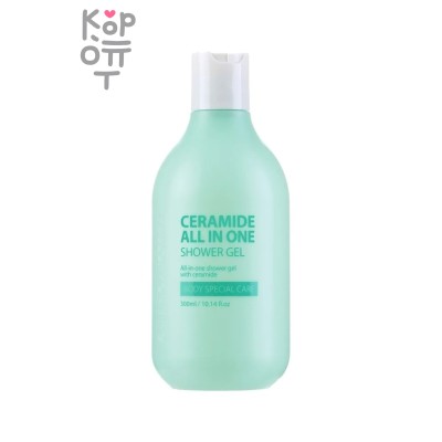 Гель, для душа с с керамидами/ CERAMIDE ALL IN ONE SHOWER GEL 300ml, HELLO MORNING