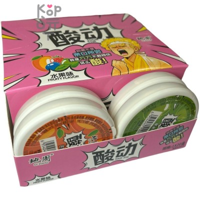 Кислая игристая карамель Di-Zhou со вкусом фруктов