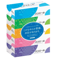 Daio Paper Elleair Facial Tissues  - Салфетки двухслойные 5уп.*180шт. в спайке