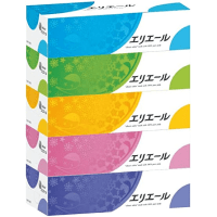 Daio Paper Elleair Facial Tissues  - Салфетки двухслойные 5уп.*180шт. в спайке