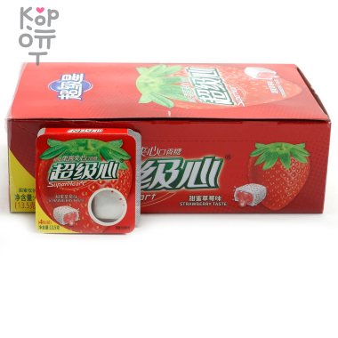 Жевательная резинка Super Heart Crispy Jam Sandwich Gum - Сэндвич с Клубничным джемом — Корейские товары для всей семьи(КорОпт)