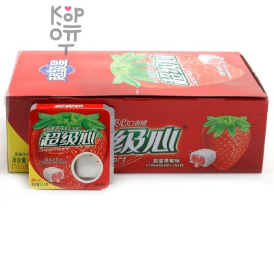 Жевательная резинка Super Heart Crispy Jam Sandwich Gum - Сэндвич с Клубничным джемом
