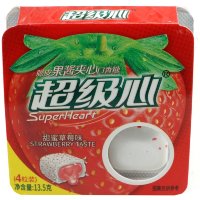 Жевательная резинка Super Heart Crispy Jam Sandwich Gum - Сэндвич с Клубничным джемом