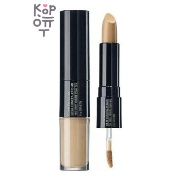 The Saem Cover Perfection Ideal Concealer Duo 01 Clear Beige — Двойной корректирующий консилер «натуральный светло-бежевый», 8,7 г