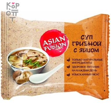 Суп грибной с яйцом, Asian Fusion, 12гр. &mdash; Корейские товары для всей семьи(КорОпт)
