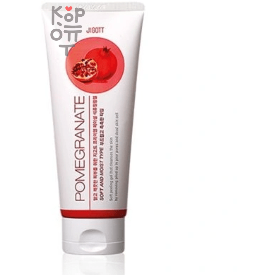 Jigott Premium Facial Pomegranate Peeling Gel - Мягкий пилинг-скатка для глубокого очищения кожи лица с экстрактом граната 180 мл