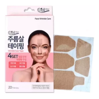 Tera ReCell View Wrinkle Care Tape 4 Set - Тейпы для расслабления мышц лица и борьбы с морщинами 4 подложки по 5 штук
