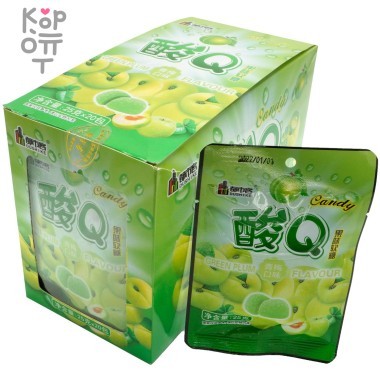 Конфеты кислые DUSHIKE Q Candy со вкусом Зеленой сливы — Корейские товары для всей семьи(КорОпт)