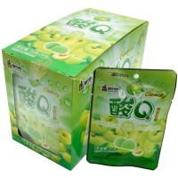Конфеты кислые DUSHIKE Q Candy со вкусом Зеленой сливы
