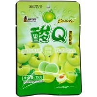 Конфеты кислые DUSHIKE Q Candy со вкусом Зеленой сливы