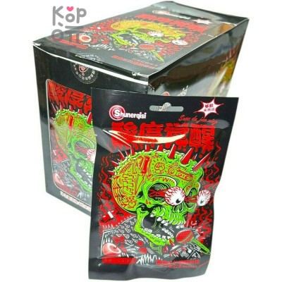 Кислая леденцовая карамель Shuner Candy - Жутко кислые конфеты Взрывной череп, со вкусом Клубники