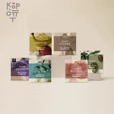 Happy Bath Original Collection Bar Soap - Туалетное мыло, 90гр. — Корейские товары для всей семьи(КорОпт)