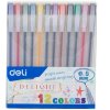 Deli Bright Colors Smooth Writing Gel Ink Pen - Блистерная упаковка с гелевыми ручками, 12 цветов, толщина 0,5мм, купить с доставкой на дом фото 1 — Корейские товары для всей семьи(КорОпт)