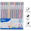 Deli Bright Colors Smooth Writing Gel Ink Pen - Блистерная упаковка с гелевыми ручками, 12 цветов, толщина 0,5мм, купить с доставкой на дом фото 2 — Корейские товары для всей семьи(КорОпт)