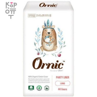 Ssangyong OrnicFino Long - Ежедневные тонкие гигиенические прокладки без крылышек 18см./44шт. — Корейские товары для всей семьи(КорОпт)