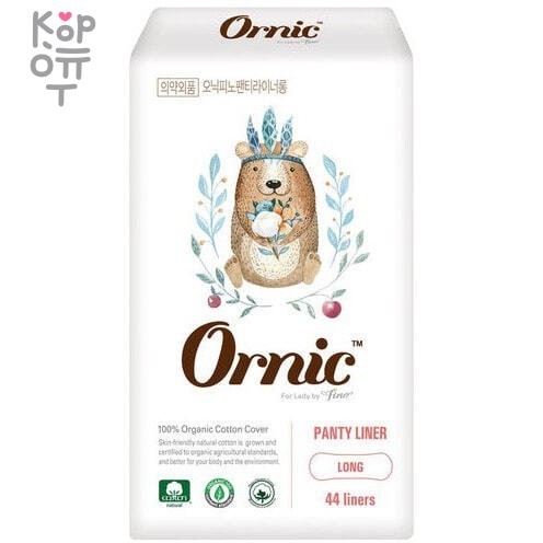 Ssangyong OrnicFino Long - Ежедневные тонкие гигиенические прокладки без крылышек 18см./44шт., купить с доставкой на дом фото 1 — Корейские товары для всей семьи(КорОпт)