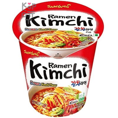 SamYang Kimchi Cup Ramen Лапша сублимированная, со вкусом кимчи, 70 г