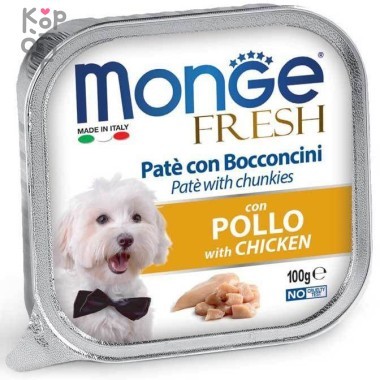 Monge Dog Fresh консервы для собак курица 100г &mdash; Корейские товары для всей семьи(КорОпт)