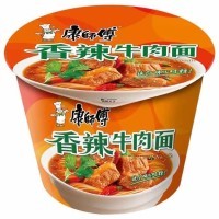 Лапша быстрого приготовления Kang Shi Fu Hot Beef Noodle, с острой говядиной, 112гр. 
