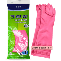 Clean Wrap Rubber Gloves - Перчатки из натурального латекса c внутренним покрытием (розовые).