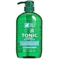 Kumano Cosme Station Horse Oil Tonic Shampoo - Шампунь-кондиционер для мужчин с лошадиным маслом и ароматом ментола 600мл