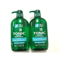 Kumano Cosme Station Horse Oil Tonic Shampoo - Шампунь-кондиционер для мужчин с лошадиным маслом и ароматом ментола 600мл