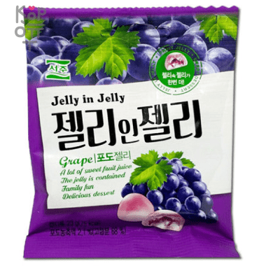 Seoju Grape in Jelly - Мармелад из Винограда в миниатюре с желе внутри 23гр. — Корейские товары для всей семьи(КорОпт)