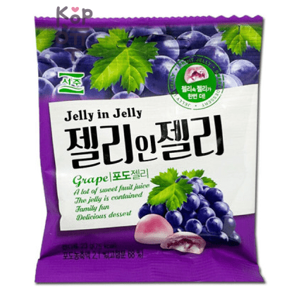 Seoju Grape in Jelly - Мармелад из Винограда в миниатюре с желе внутри, 23 г