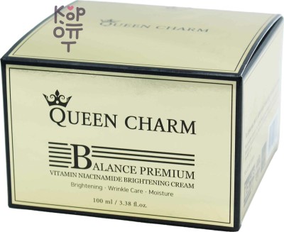 QUEEN CHARM Balance Premium Vitamin Niacinamide Brightening Cream - Крем для лица с ниацинамидом и витаминным комплексом, 100 мл