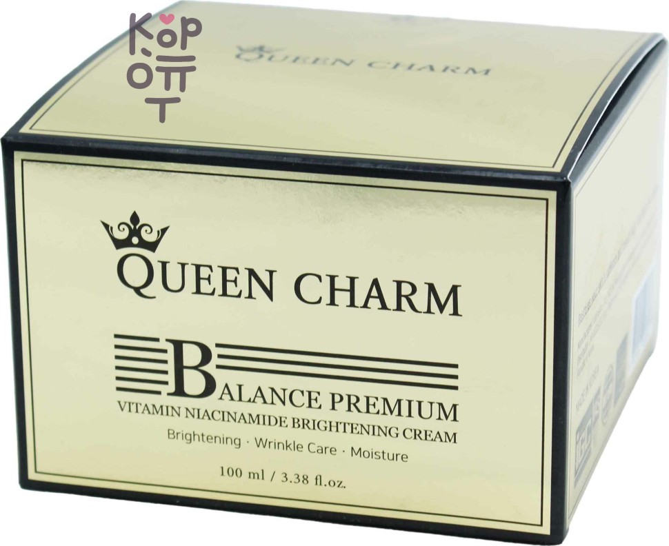 QUEEN CHARM Balance Premium Vitamin Niacinamide Brightening Cream - Крем для лица с ниацинамидом и витаминным комплексом, 100 мл