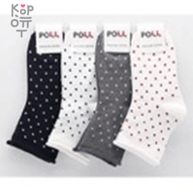 Носки женские в горошек Poll, Корея, Размер 36-38  — Корейские товары для всей семьи(КорОпт)