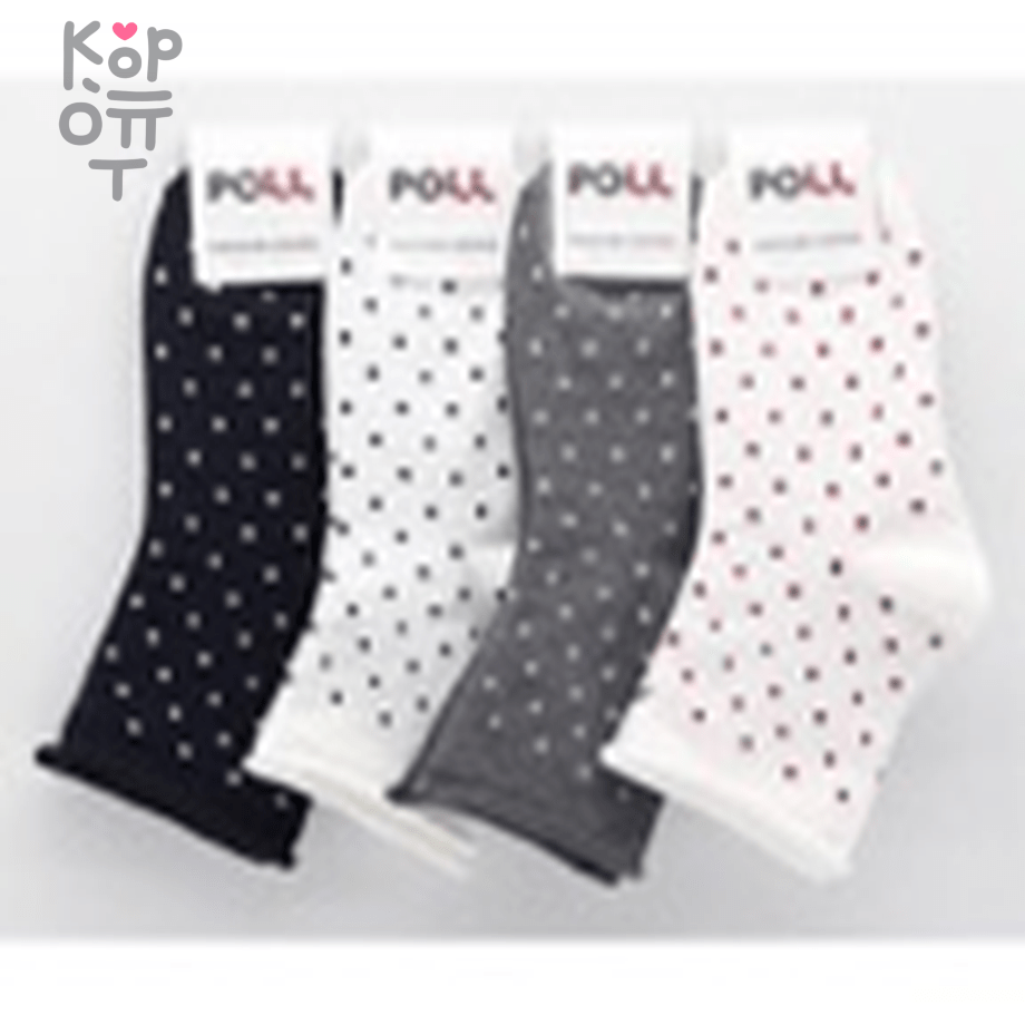 Носки женские в горошек Poll, Корея, Размер 36-38 , купить с доставкой на дом фото 1 — Корейские товары для всей семьи(КорОпт)