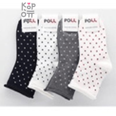 Poll Носки женские в горошек, Корея, размер 36-38