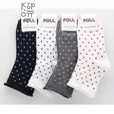 Poll Носки женские в горошек, Корея, размер 36-38