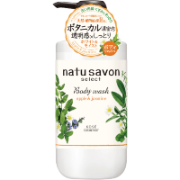 KOSE Natu Savon White and Reach Moist Body Wash -  Освежающее жидкое мыло для тела 500мл.