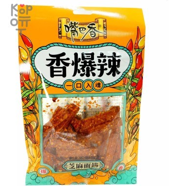 Снэк пшеничный Maojinsong Foods острый со вкусом кунжута, пряный, 70гр. &mdash; Корейские товары для всей семьи(КорОпт)