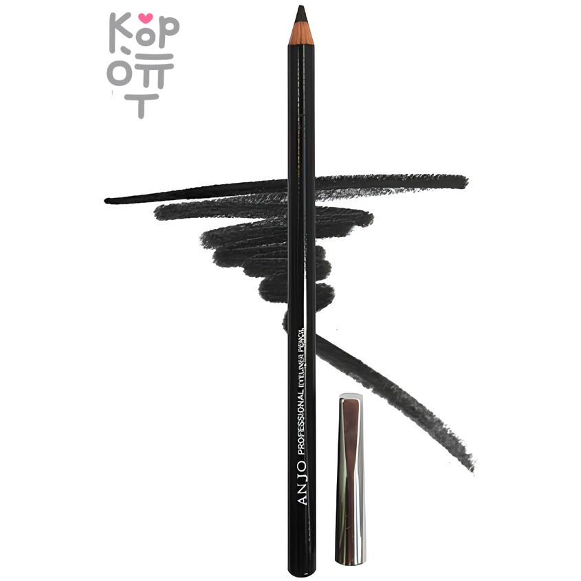 Anjo Professional Eye Liner Pencil - Карандаш контурный для глаз черный 1 шт