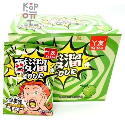 Кислая и освежающая карамель Ya You Sour Candy - со вкусом Яблока